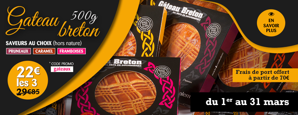 Promo - Lot de Gâteaux de Bretagne